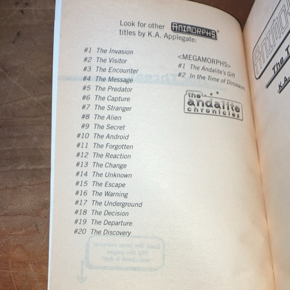 Vintage Animorphs children’s series- book #21 The Threat - Picture 4 of 6